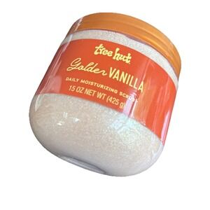 Tree Hut Golden Vanilla Daily Moisturizing Scrub, 15 Fl Oz (Pack of 1), Gold